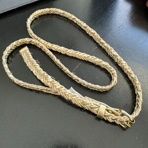H&M Braided Gold Skinny Belt One Size